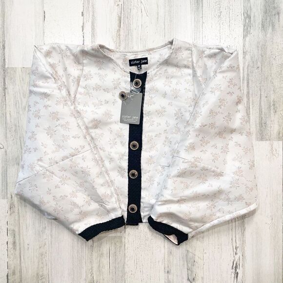 SISTER JANE Ray Floret Jacquard Jacket Size M - Picture 3 of 7